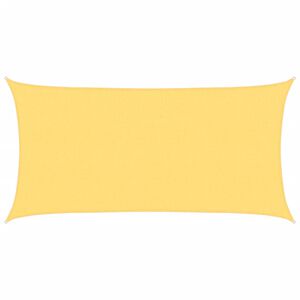 vidaXL solsejl 2x3,5 m 160 g/m&sup2; HDPE beige