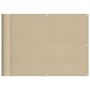 vidaXL altanafsk&aelig;rmning 75x1000 cm 100 % polyester beige