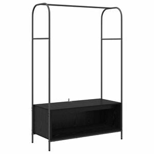 vidaXL T&oslash;jstativ Sort 100 x 44 x 160 cm Konstrueret tr&aelig;