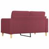 vidaXL 2-personers sofa 140 cm stof vinrød