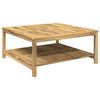 vidaXL Sofabord Vaskes 100,5 x 98 x 45 cm Massivt Akacietr&aelig;