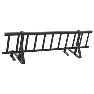 vidaXL Tag snefang Sort 100 x 29,5 x 34,5 cm St&aring;l