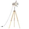 vidaXL gulvlampe med trefod 140 cm massivt mangotr&aelig;