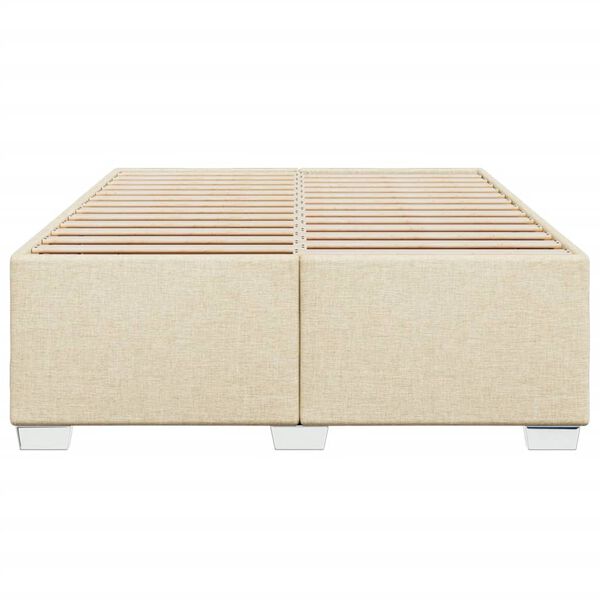 vidaXL sengeramme uden madras 140x190 cm stof cremefarvet