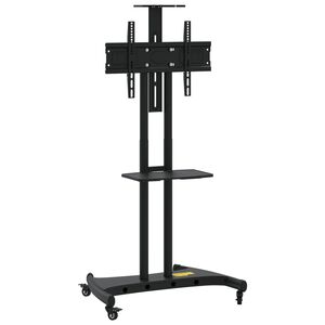 vidaXL tv-stativ med hjul 32-70" sk&aelig;rm maks. VESA 600x400 mm 60 kg