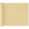 vidaXL altanafsk&aelig;rmning 75x600 cm HDPE beige