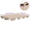 vidaXL baldakin til havegynge 188/168x145/110 cm beige