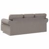 vidaXL Sofa Gr&aring;brun Samlede dimensioner: 195 x 138 x 80 cm (B x D x H)