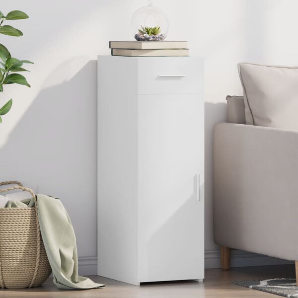 vidaXL reol 30x42,5x93 cm konstrueret tr&aelig; hvid