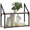 vidaXL Væghylde med hylde artisan eg 60 x 21 x 51 cm Konstrueret træ