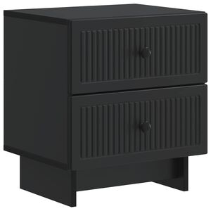 vidaXL Natskab med skuffe Sort 43 x 34,5 x 47,5 cm Konstrueret tr&aelig;