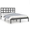 vidaXL sengeramme 150x200 cm King Size massivt fyrretr&aelig; gr&aring;