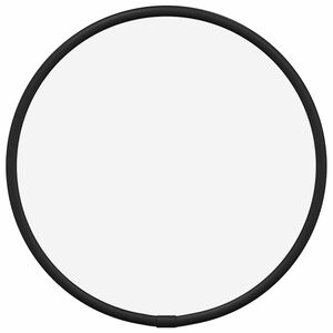 vidaXL v&aelig;gspejl &Oslash; 20 cm rundt sort