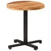 vidaXL bistrobord &Oslash;70x75 cm rundt massivt akacietr&aelig;