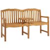 vidaXL H&aring;ndsk&aring;ret Rosenb&aelig;nk 155 x 60 x 94 cm Massiv Teaktr&aelig;