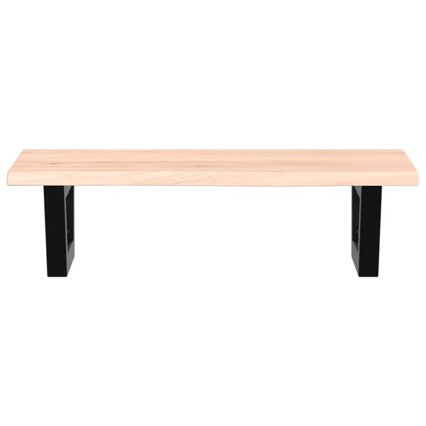 vidaXL badev&aelig;relseshylde st&aring;l og massivt egetr&aelig;