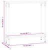 vidaXL konsolbord 75x22,5x75 cm konstrueret tr&aelig; brunt egetr&aelig;