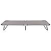 vidaXL foldbar liggestol stål grå