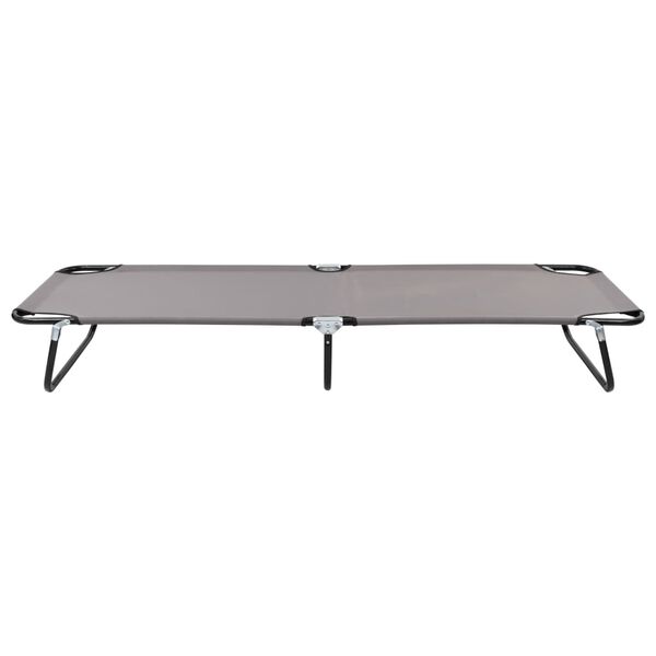 vidaXL foldbar liggestol stål grå