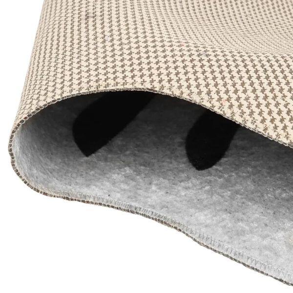 vidaXL gulvt&aelig;ppe 120x170 cm vaskbart zebrastriber sort og hvid