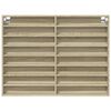 vidaXL vitrineskab 100x8,5x75 cm konstrueret tr&aelig; sonoma-eg