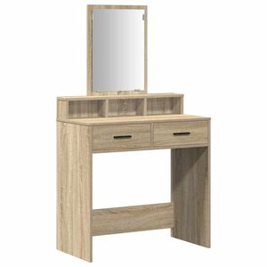 vidaXL Kl&aelig;deskab Sonoma eg 79 x 41 x 140 cm Konstrueret tr&aelig;