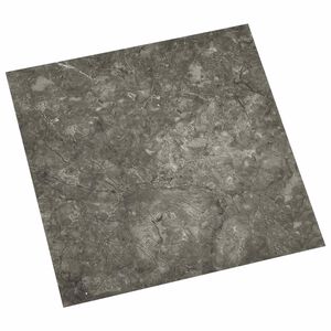 vidaXL Selvkl&aelig;bende Gulvplanker 30,5 x 30,5 cm 20 pcs PVC Sort og gr&aring;