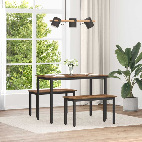 vidaXL b&aelig;nk Gammelt tr&aelig; 80 x 35 x 45 cm Konstrueret tr&aelig;