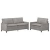 vidaXL Sofa S&aelig;t 2 pcs Lysegr&aring; Fl&oslash;jl