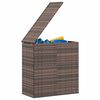 vidaXL hyndeboks 100x49x103,5 cm polyrattan brun