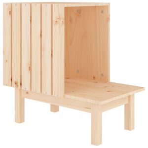 vidaXL kattehus 60x36x60 cm massivt fyrretr&aelig;