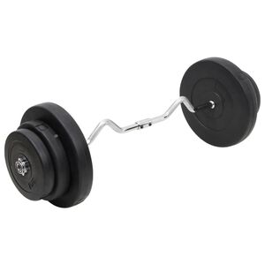 vidaXL curl-v&aelig;gtstang med skiver 60 kg