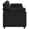 vidaXL 3-personers sofa 220x77x82 cm velour sort