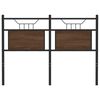 vidaXL udskiftningsgavl 120 cm konstrueret tr&aelig; og st&aring;l brun egetr&aelig;sfarve