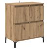 vidaXL Sideboards 2 pcs Artisan Egetr&aelig; 60 x 35 x 70 cm Konstrueret tr&aelig;
