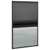 vidaXL plisseret insektnet til vinduer 80x160 cm afskygning aluminium