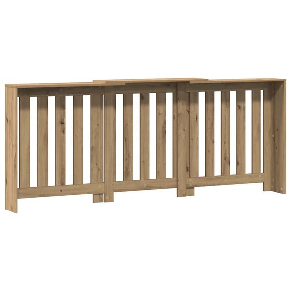 vidaXL radiatorskjuler 205x21,5x83,5 cm konstrueret tr&aelig; egetr&aelig;sfarve