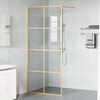 vidaXL Walk-in brusev&aelig;g Guld 90 x 195 cm h&aelig;rdet glas