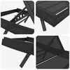 vidaXL Solseng med bord 2 pcs Sort 40 x 40 x 40.5 cm polyrattan