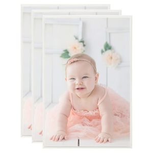 vidaXL billedrammer 3 stk. til v&aelig;g eller bord 70x90 cm MDF s&oslash;lvfarvet