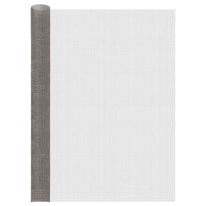vidaXL Netsk&aelig;rm 120 x 1000 cm 3 Mesh Rustfrit st&aring;l 201 S&oslash;lv