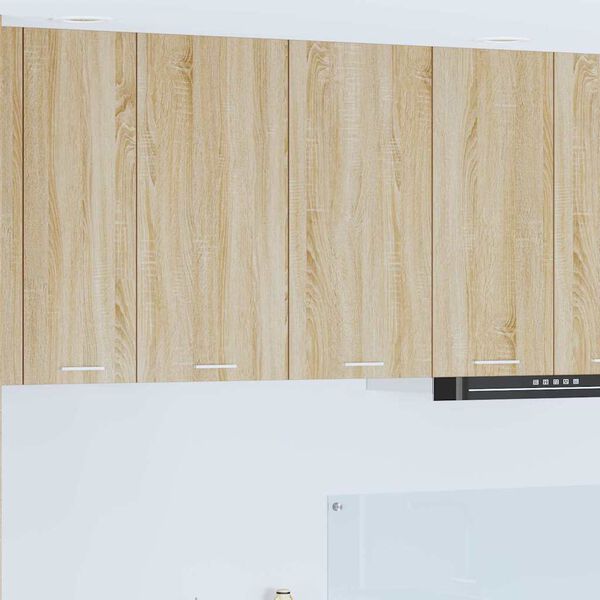 vidaXL H&aelig;ngeskab med d&oslash;r Sonoma eg 80 x 31 x 80 cm Konstrueret tr&aelig;