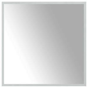 vidaXL LED badev&aelig;relsesspejl Transparent 60 x 60 cm h&aelig;rdet glas