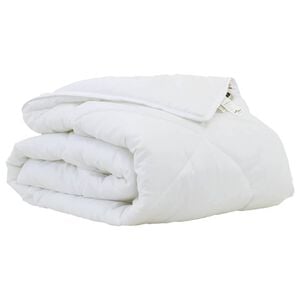 vidaXL Sommer dyne 202 x 136 x 3 cm Sommer Polyester Hvid &Aring;ndbar