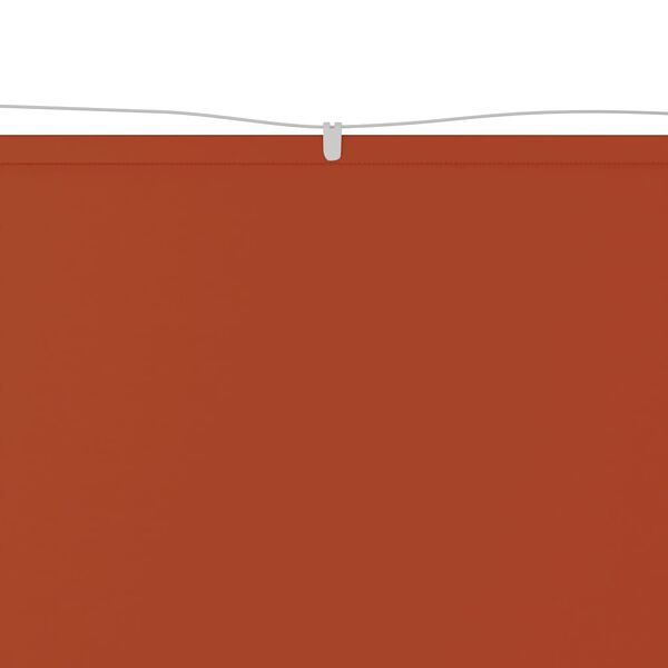 vidaXL lodret markise 180x1000 cm oxfordstof terrakottafarvet