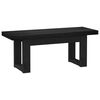 vidaXL Spiseb&aelig;nk NOAIN 120 x 41 x 45 cm Massivt fyrretr&aelig; Sort