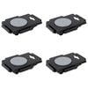 vidaXL m&oslash;belhunde 4 stk. med 8 hjul 150 kg polypropylen sort