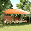 vidaXL Party Tent Orange 292 x 580 x 315 cm Oxford stof