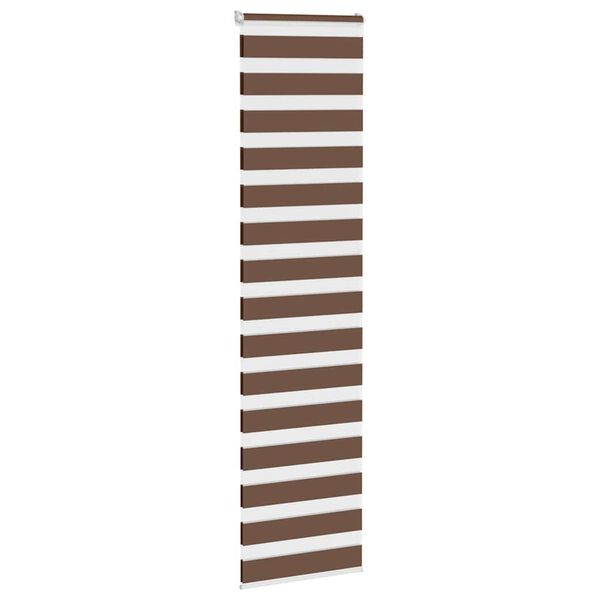vidaXL zebragardin brun 65x200 cm stofbredde 60,9 cm polyester