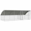 vidaXL H&oslash;nsebur 3 stk. S&oslash;lv 600 x 200 x 200 cm Galvaniseret st&aring;l
